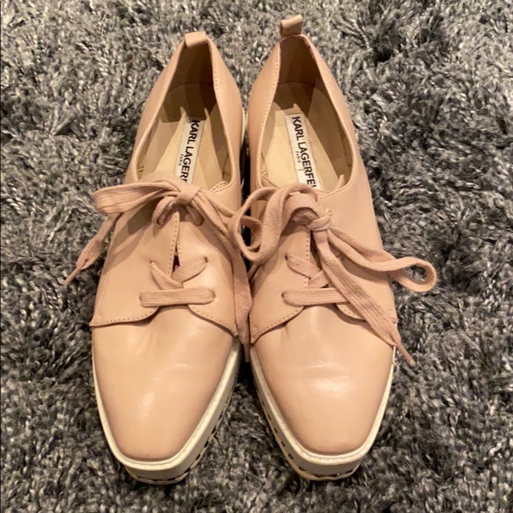 Karl Lagerfeld Paris Pink Bali Lace up Sneakers